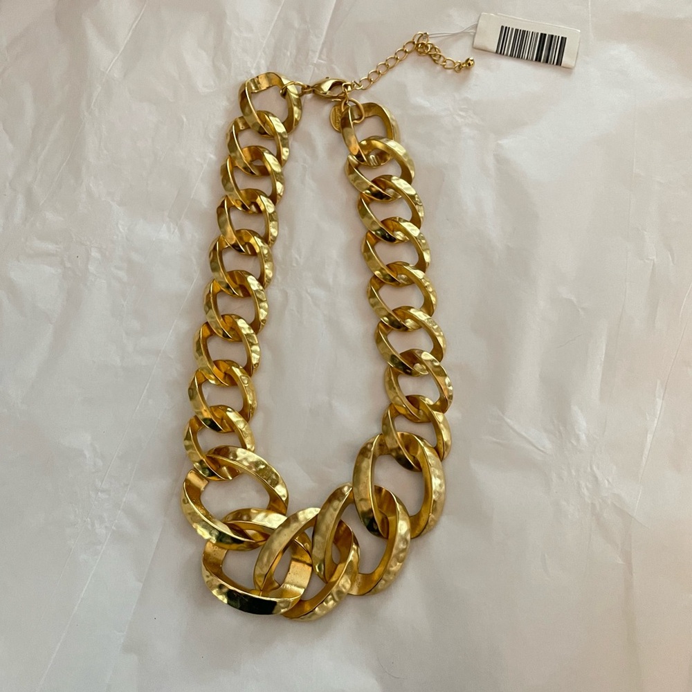 Susan Shaw Gold Graduated Chain Necklace